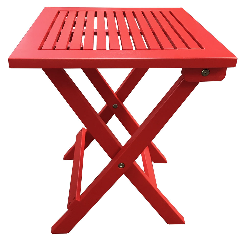 Red Folding Adirondack Side Table - Table
