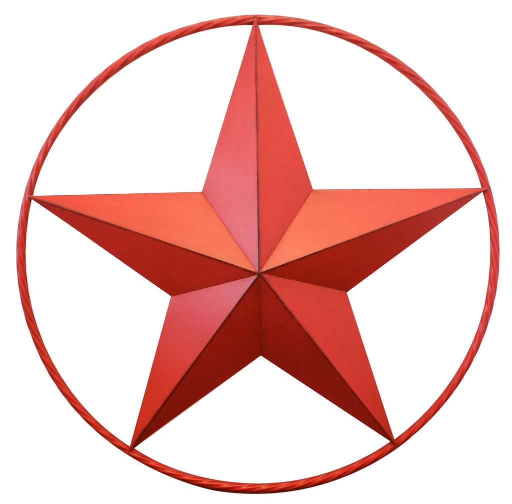 Red Star with Ring Wall Décor - Decor