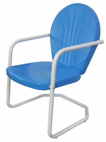 Retro Metal Chair Azure - Chair