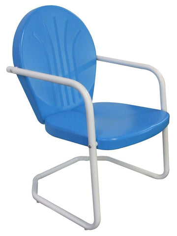 Retro Metal Chair Azure - Chair