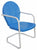Retro Metal Chair Azure - Chair