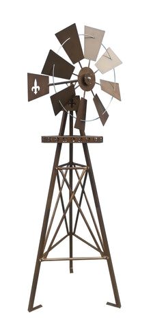 Rustic Fleur-de-lis Windmill - Windmill