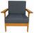 Rustic Sofa Armchair with Cushions - Chair