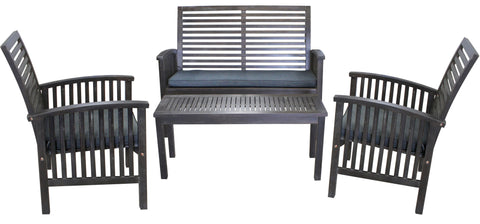 Sequoia 4-Piece Patio Set in Grey Wash - Pickup ONLY (Excluding Wholesale Orders) - Set