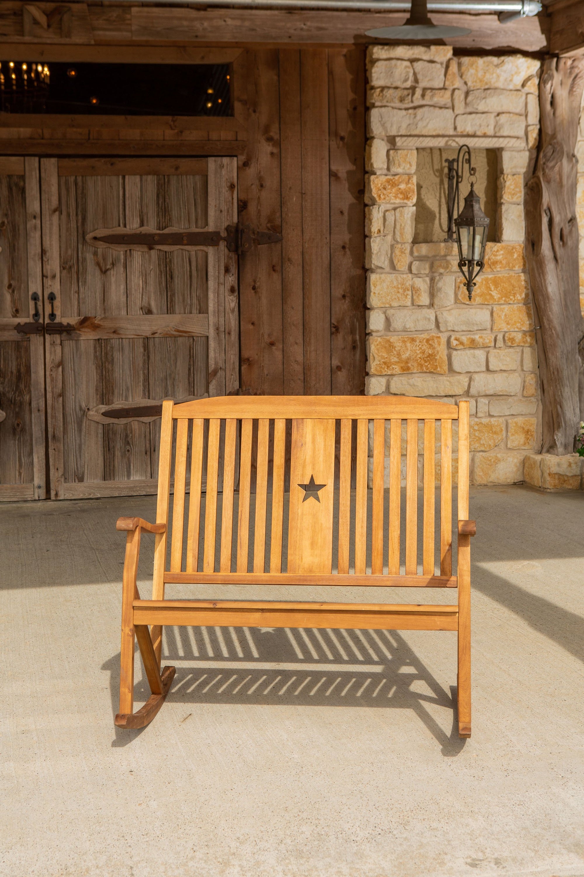 Sequoia Bench Rocker w Star – Leigh Country
