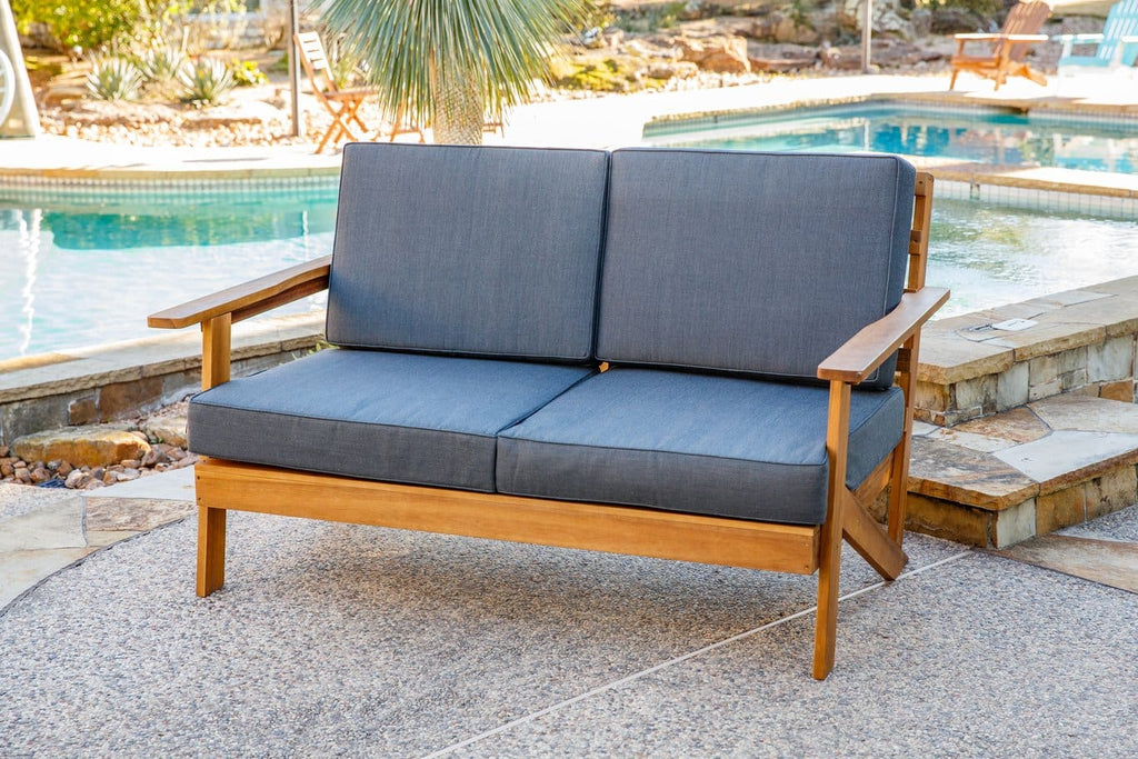 Sequoia Rustic Sofa Bench with Cushions - For Pickup ONLY (Excluding ...