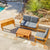 Sequoia Rustic Sofa Bench with Cushions - Bench