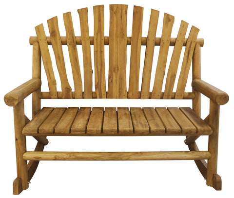 Teak-Log Bench Rocker - Rocker Bench