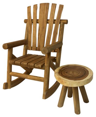 Teak-Log Rocker - Rocker