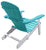 Turquoise and White Folding Adirondack Chair - Adirondack Chair