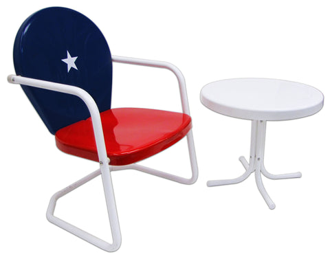 White Retro Metal Table - Table