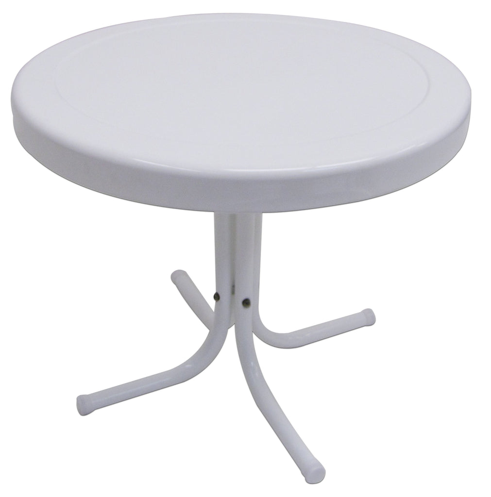 White Retro Metal Table - Table