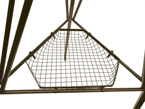 Windmill with Hanging Plant Hook and Planter Basket - Planter Set